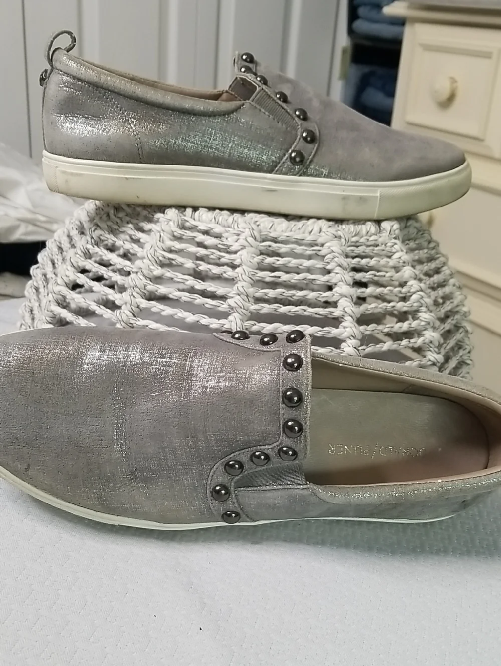 Donald Pliner Loafers Women Size 10 Metallic